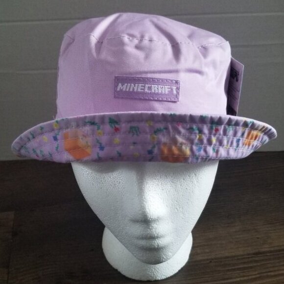Minecraft Reversible Bucket Hat (Lilac) - Picture 1 of 12